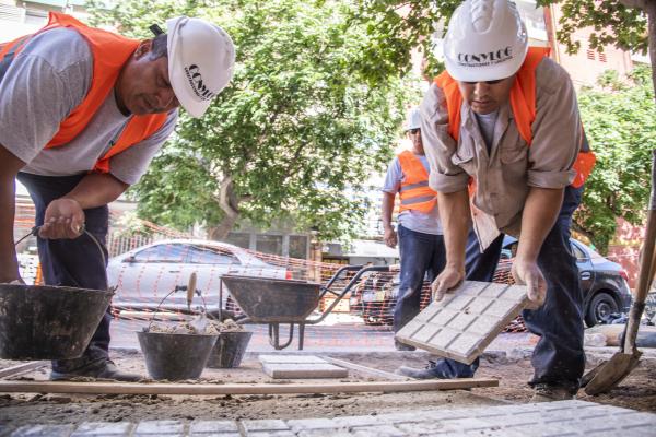 Se puso en marcha el plan de veredas con 25 cuadrillas trabajando en simultáneo