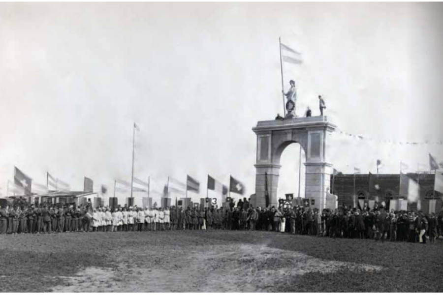 Imagen de archivo del Arco de la Sociedad Tiro Suizo