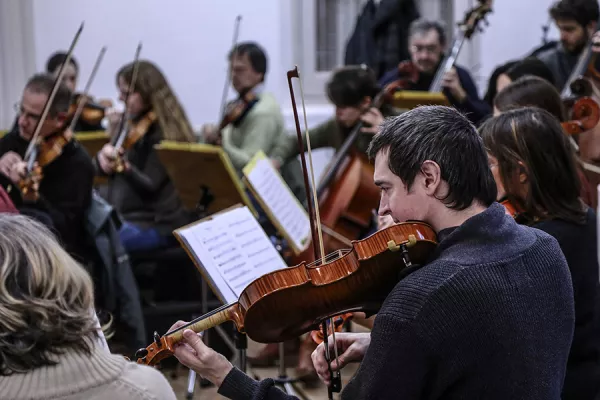 Ensayo de la Orquesta de Cámara Municipal