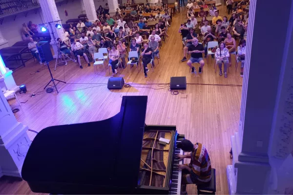 Concierto en la sala de lectura de la Biblioteca Argentina